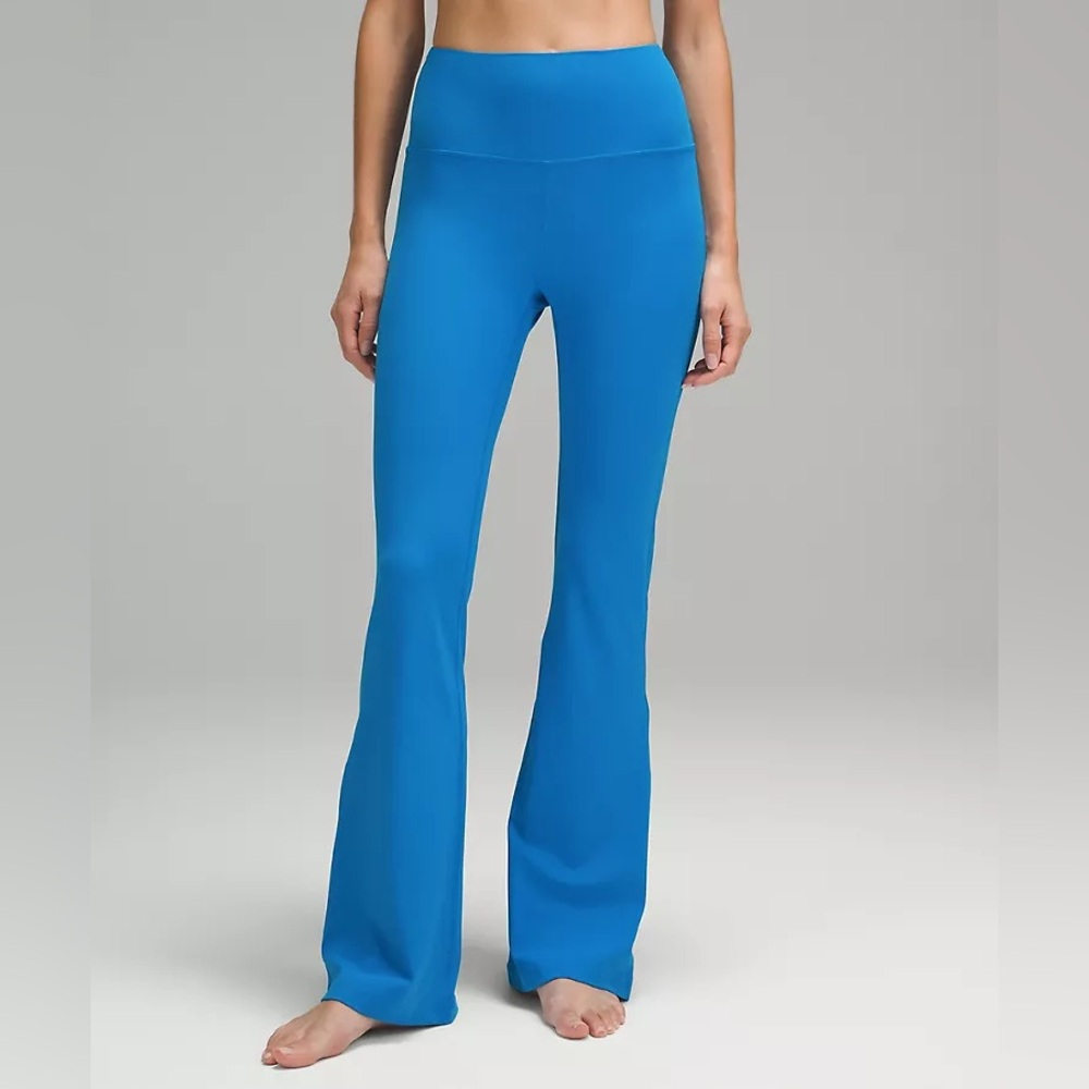 lululemon Poolside Blue Groove Flare Pants